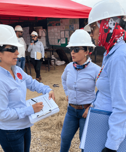 Profesional en equipo de seguridad trabajando