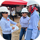 Equipo de trabajo en campo